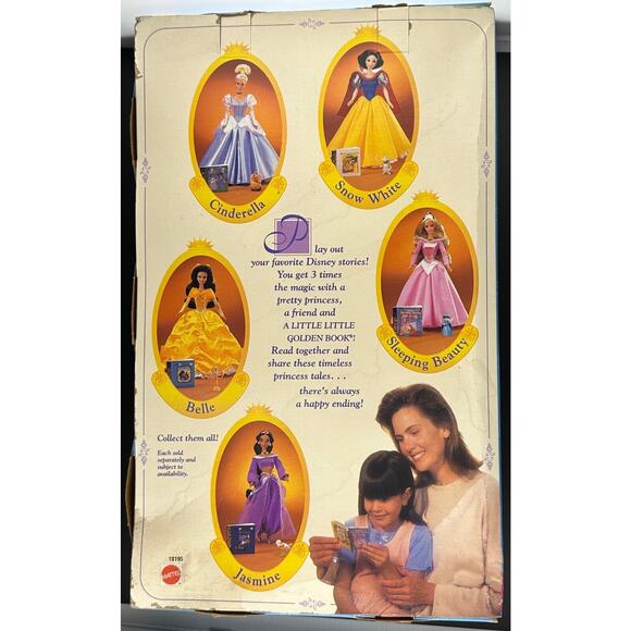 Barbie Cinderella Princess Stories Collection Mattel Disney Doll golden book - Picture 2 of 4